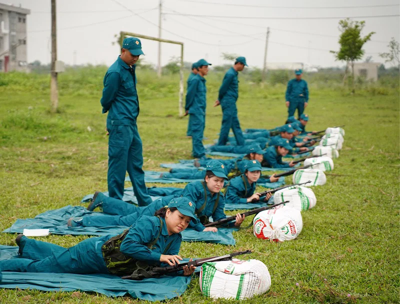 Xã Phong Doanh triển khai huấn luyện Dân quân tự vệ năm thứ nhất 2026