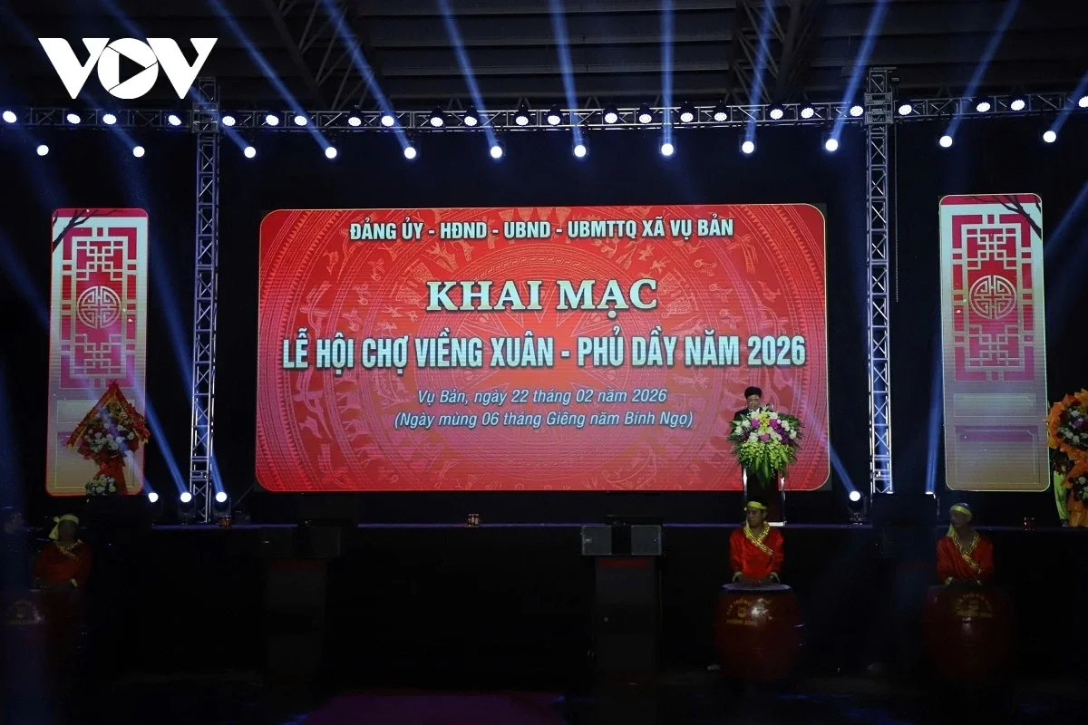 Lễ khai mạc Lễ hội Chợ Viềng xuân - Phủ Dầy năm Bính Ngọ 2026 