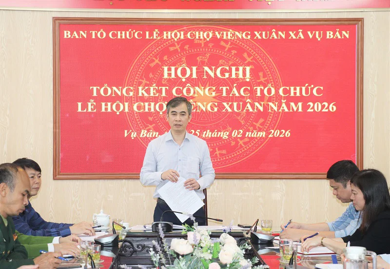 Xã Vụ Bản tổ chức thành công Lễ hội chợ Viềng xuân Phủ Dầy