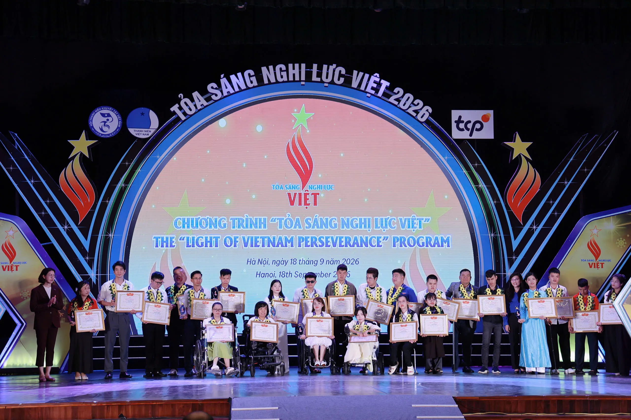 Vinh danh 26 gương thanh niên khuyết tật tiêu biểu “Tỏa sáng Nghị lực Việt” năm 2026