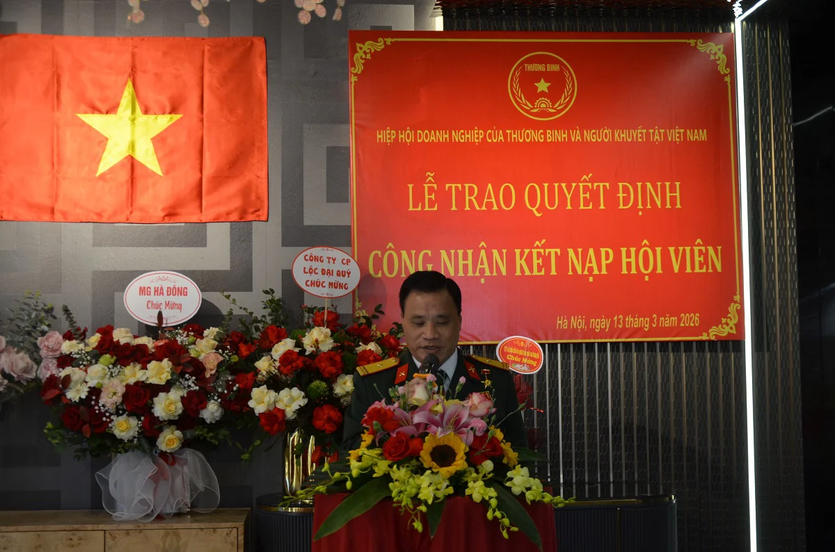 Kết nạp hội viên Hiệp hội doanh nghiệp của TB và NKT  Việt Nam