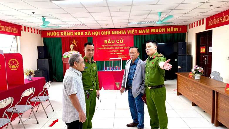 Công an phường Kiến Hưng: Quyết tâm bảo đảm tuyệt đối an ninh, an toàn ngày hội non sông