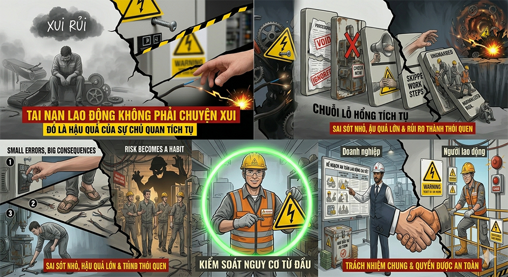 Tai nạn lao động không phải chuyện xui