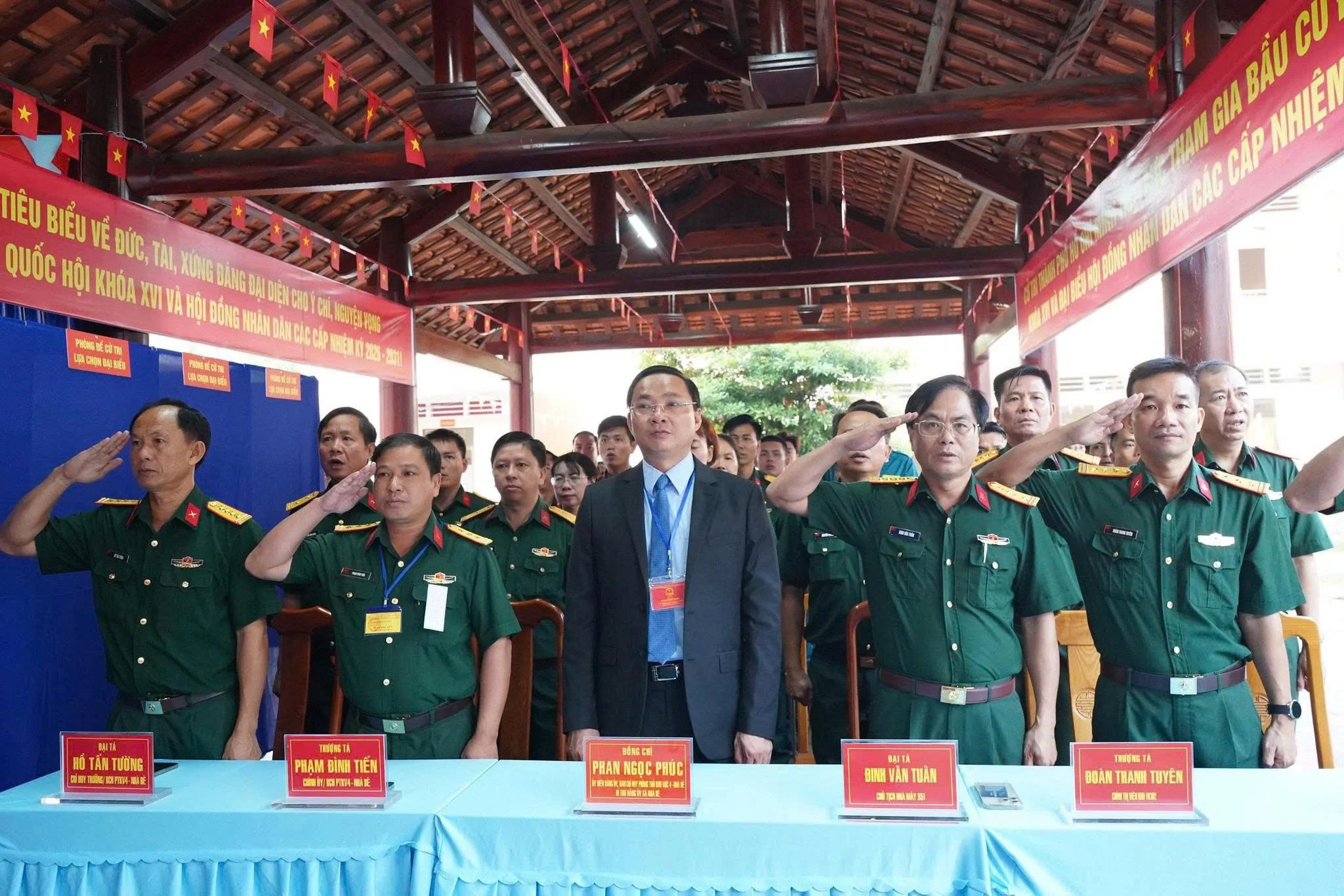 Ngày hội non sông tại xã Nhà Bè: 73 khu vực bỏ phiếu đồng loạt khai mạc