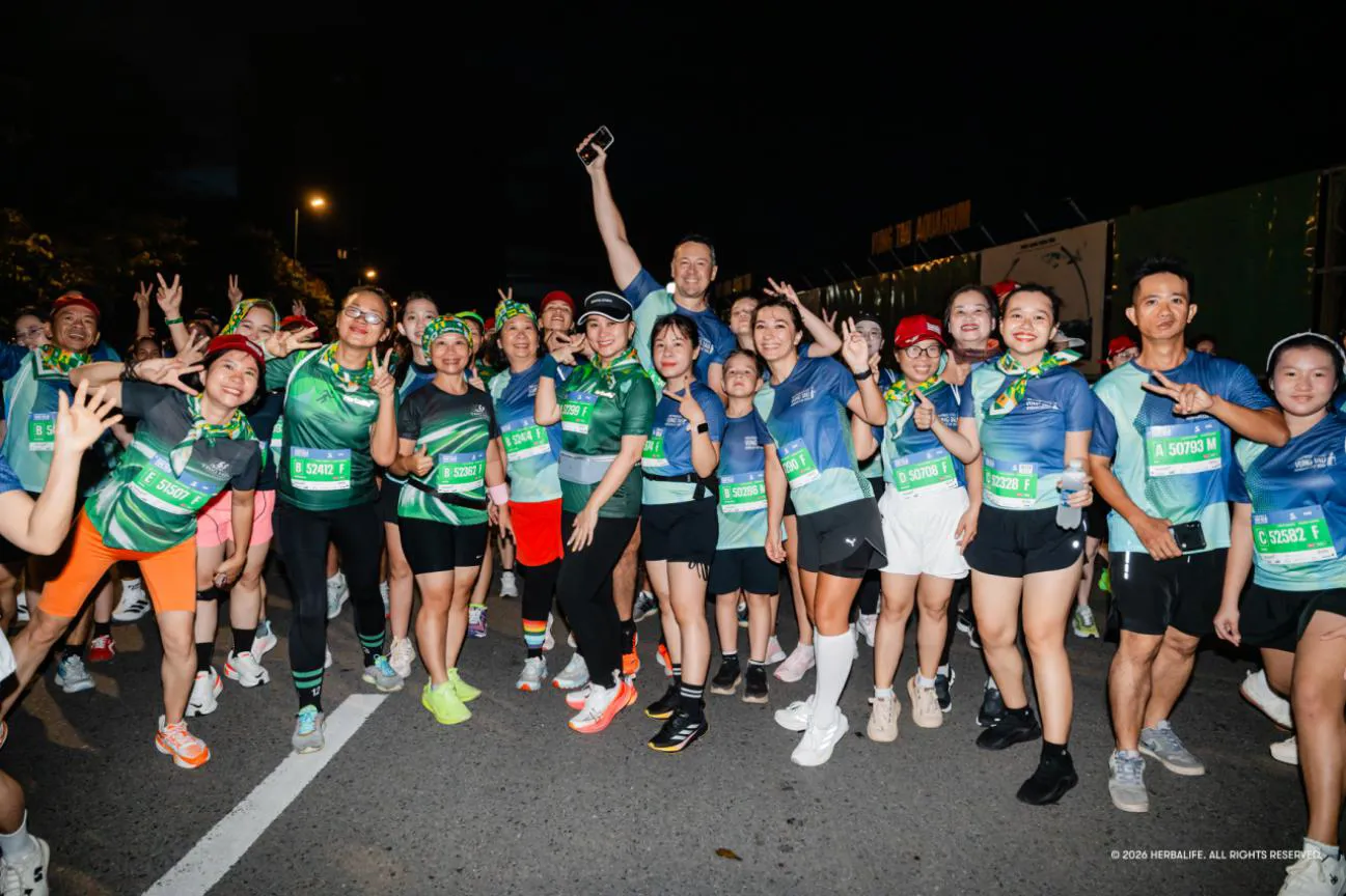 Herbalife Việt Nam tài trợ giải VnExpress Vung Tau International Half Marathon Herbalife Cup 2026 để khuyến khích lối sống năng động