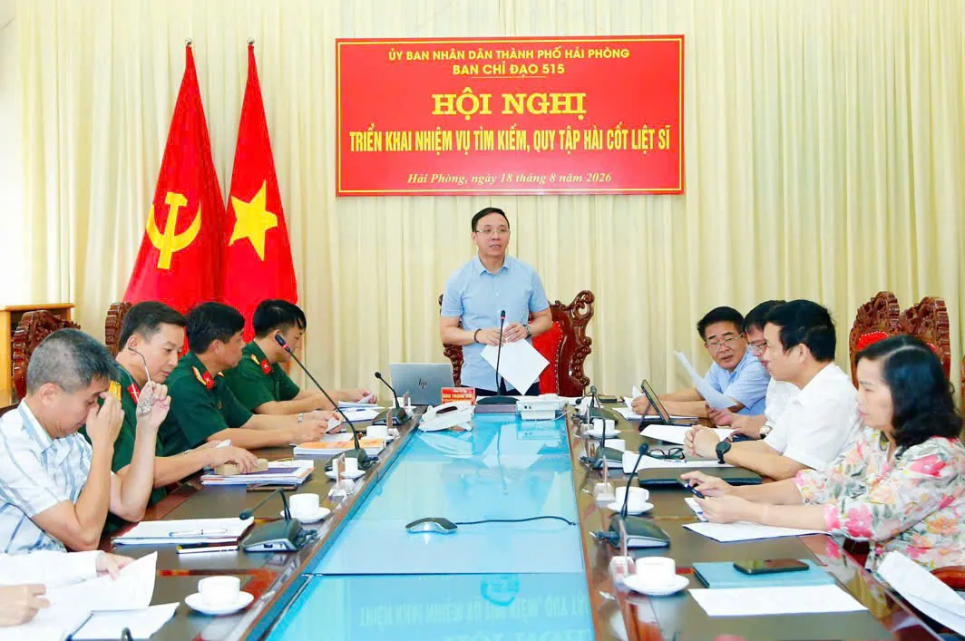 TP.Hải Phòng đẩy nhanh tiến độ tìm kiếm, quy tập và xác định danh tính hài cốt liệt sĩ