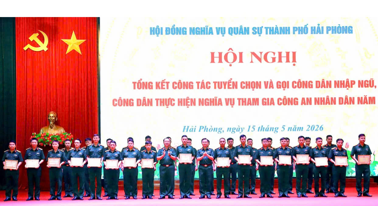 TP.Hải Phòng hoàn thành 100% chỉ tiêu tuyển quân năm 2026