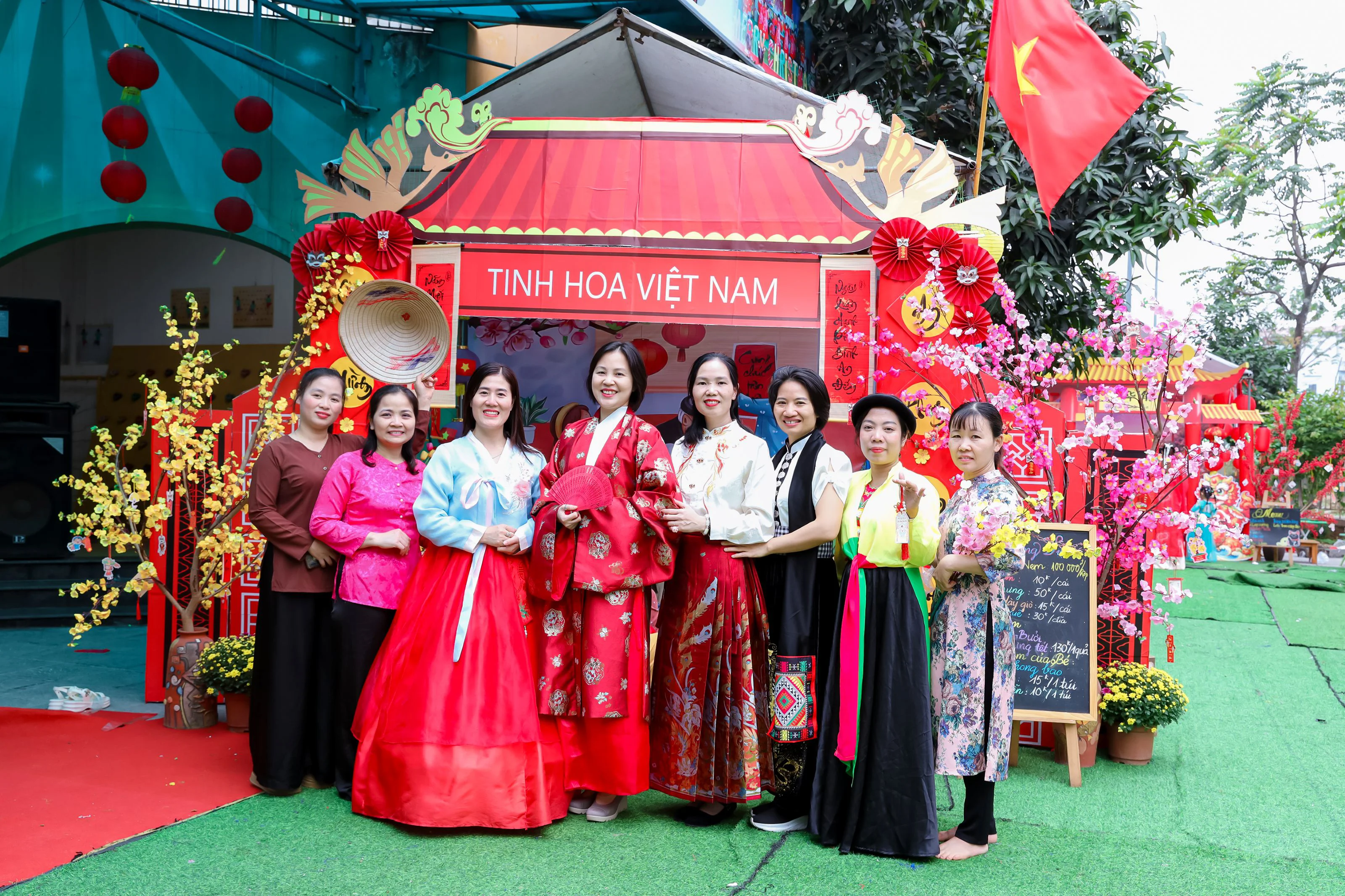 Sắc xuân Châu Á cùng cô trò Trường Mầm non Lê Quý Đôn