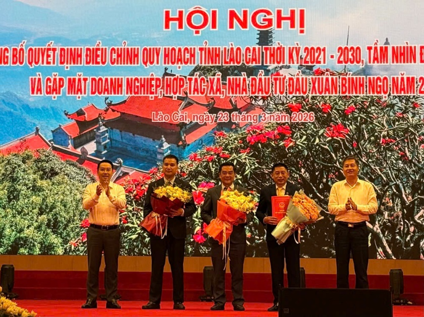 Hội nghị công bố quyết định điều chỉnh quy hoạch tỉnh Lào Cai thời kỳ 2021-2030