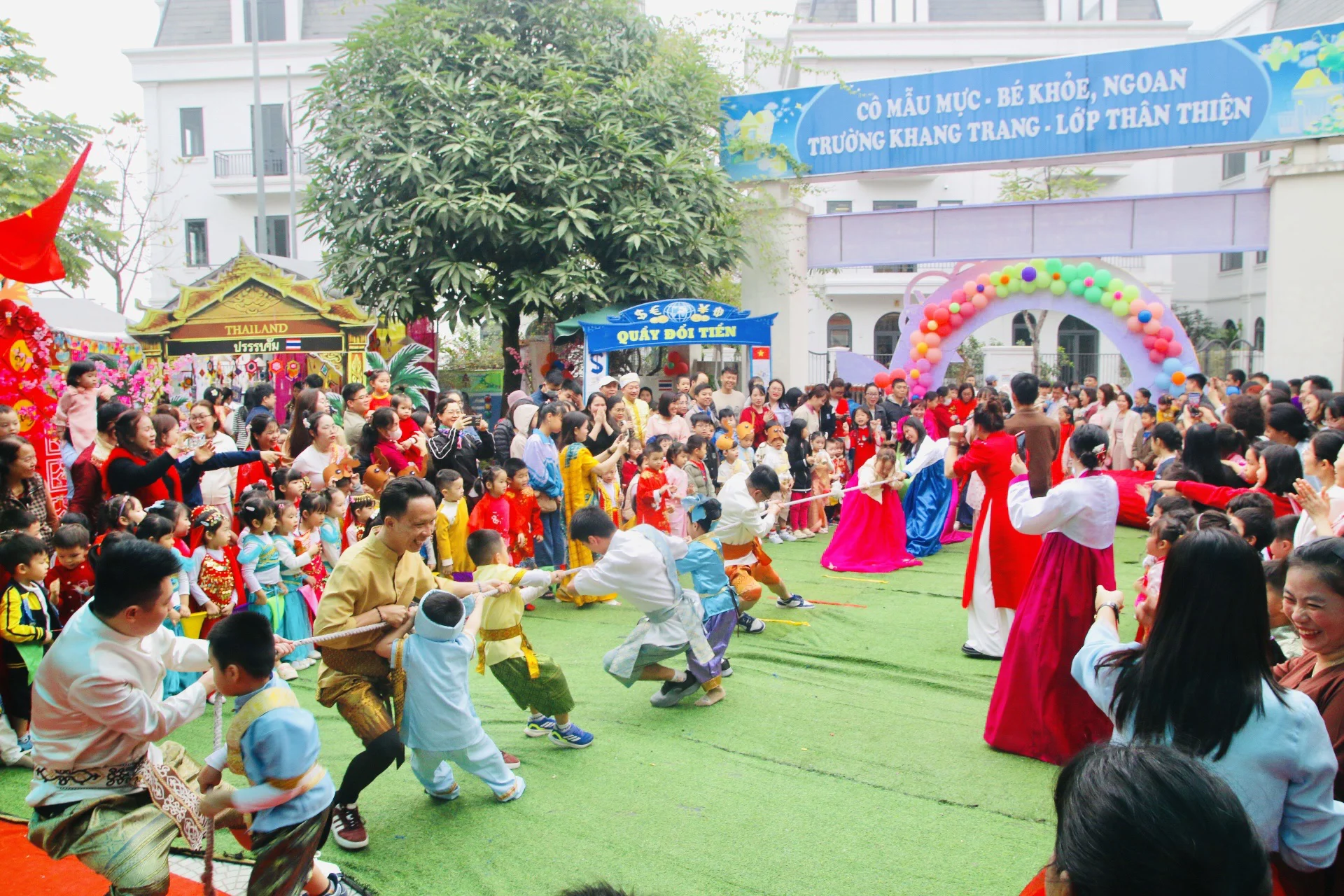 Sắc xuân Châu Á cùng cô trò Trường Mầm non Lê Quý Đôn