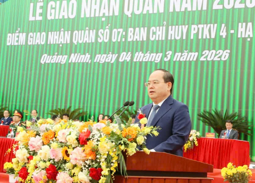 Quảng Ninh: Long trọng tổ chức Lễ tiễn bước thanh niên ưu tú lên đường bảo vệ Tổ Quốc