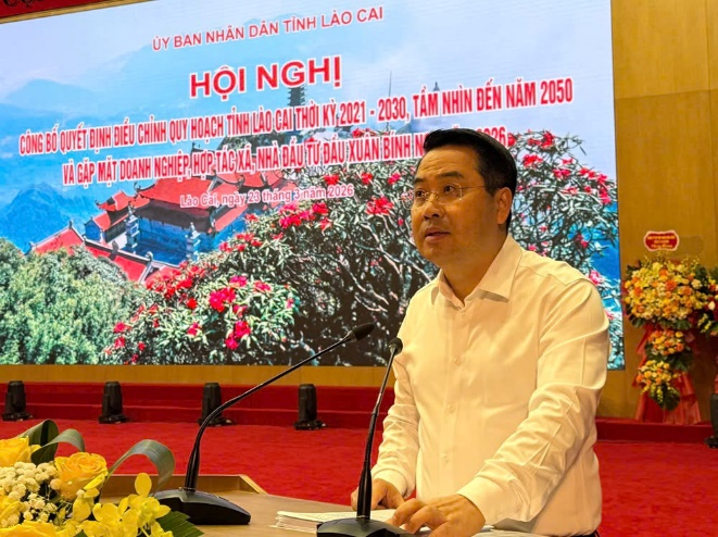 Hội nghị công bố quyết định điều chỉnh quy hoạch tỉnh Lào Cai thời kỳ 2021-2030