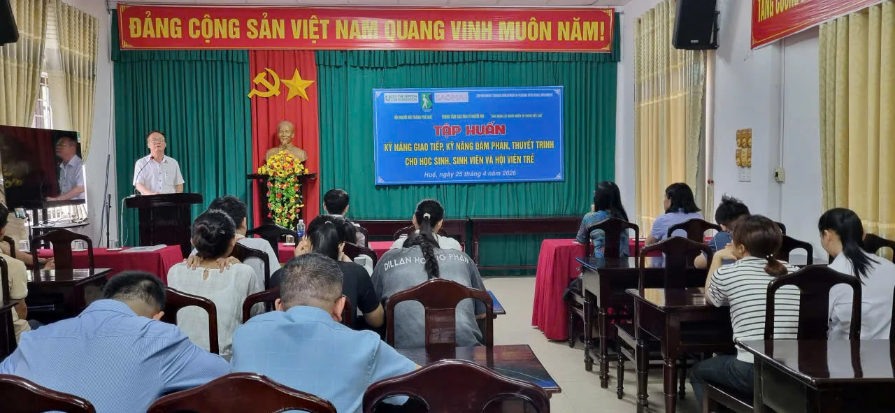 HNM thành phố Huế tổ chức tập huấn các kỹ năng mềm cho học sinh, sinh viên và hội viên trẻ trên địa bàn