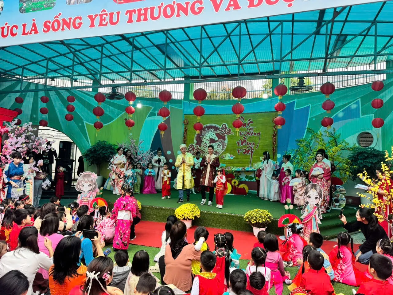 Sắc xuân Châu Á cùng cô trò Trường Mầm non Lê Quý Đôn