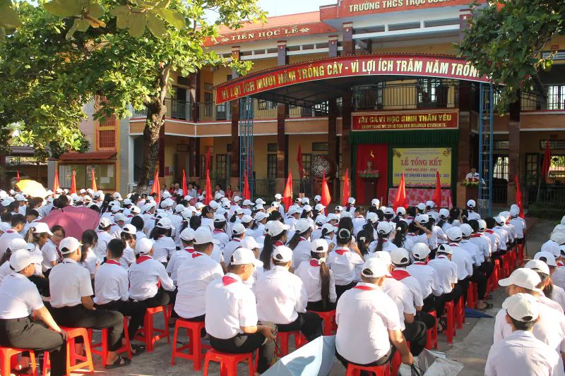 Ghi nhận tại Trường Trung học cơ sở Trực Cường