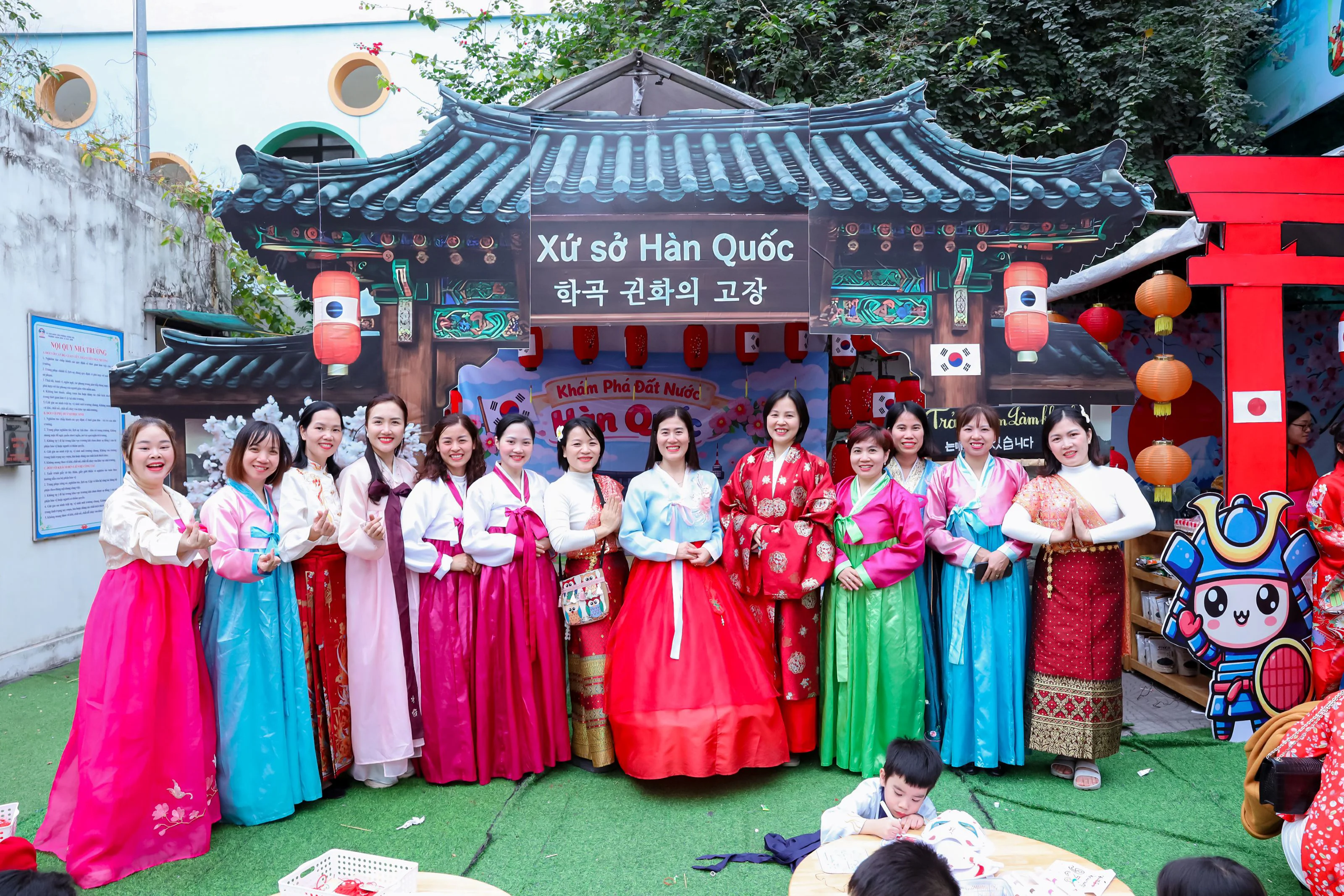 Sắc xuân Châu Á cùng cô trò Trường Mầm non Lê Quý Đôn