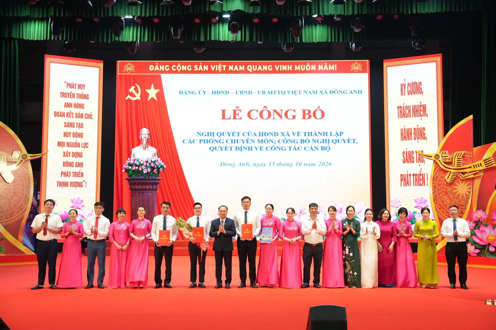 Xã Đông Anh kiện toàn tổ chức bộ máy, nâng cao hiệu quả hoạt động chính quyền