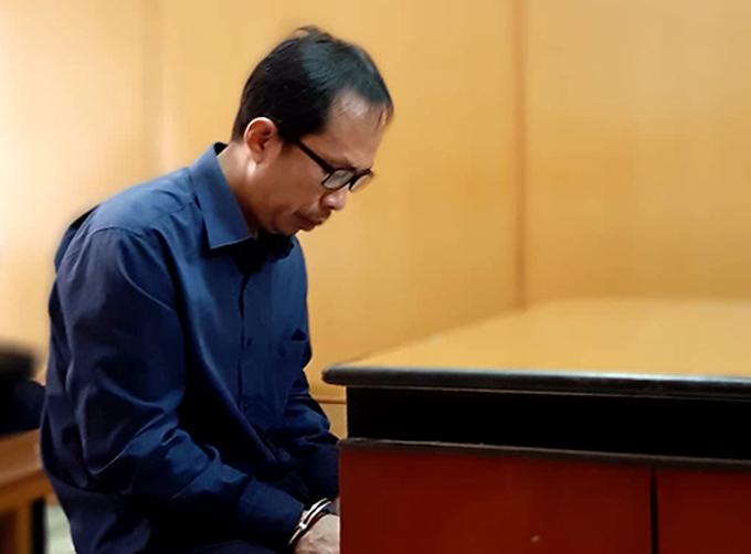 Luật trong lần ra tòa hồi tháng 6/2019. Ảnh: Thanh Niên