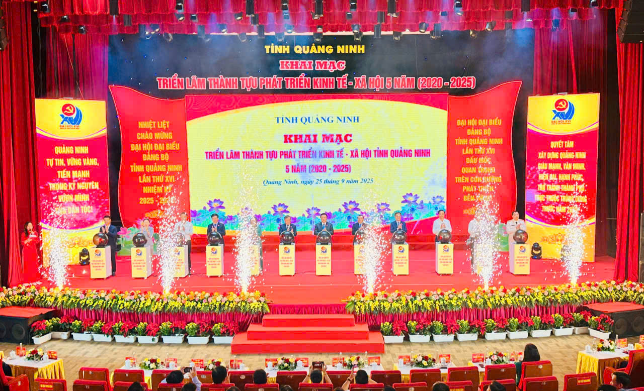 Quảng Ninh - Khai mạc triển lãm thành tựu phát triển kinh tế - xã hội tỉnh Quảng Ninh 5 năm (2020 - 2025)