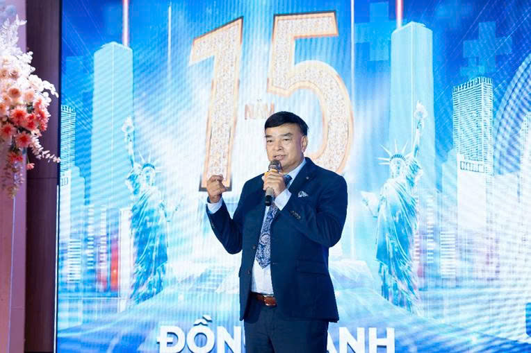 GS. TS. Phan Đăng Bình - Chủ tịch BNC Medipharm phát biểu tại Lễ kỷ niệm 15 năm thành lập công ty  